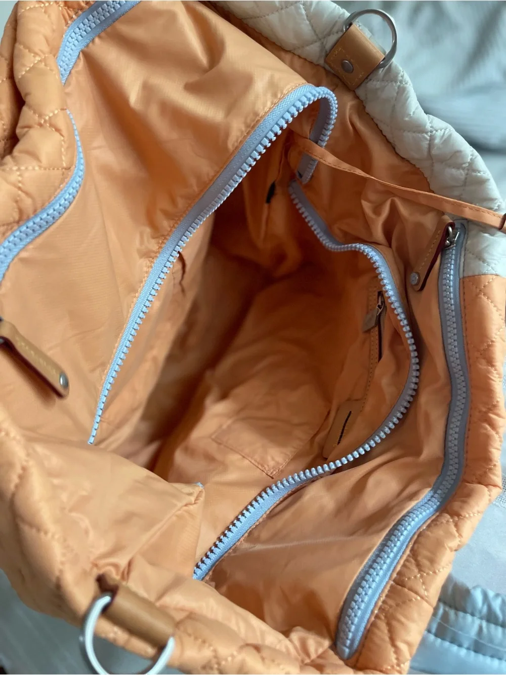 MZWALLACE medium metro tote deluxe in beautiful pastels.